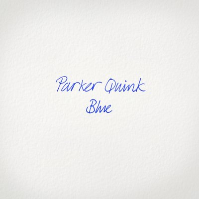 Rollerpenvulling Parker Quink medium blauw blister à 2 stuks