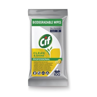 Reinigingsdoekjes CIF Pro formula Multi Clean&Shine 100 stuks