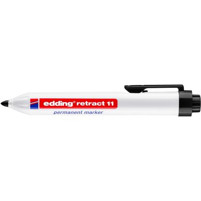 Marqueur edding 11 rétractable ogive 1,5-3mm noir