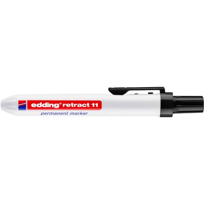 Marqueur edding 11 rétractable ogive 1,5-3mm noir