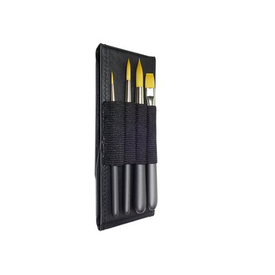 Penselenset Zahn Travel Buddy 4-delig