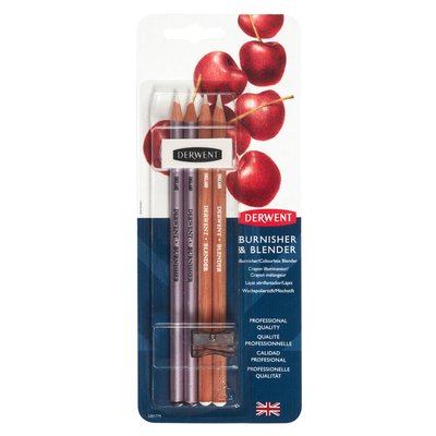 Potlodenset Derwent blender + polijst 6 stuks