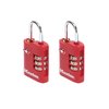 Hangslot Masterlock 3-cijfer combi TSA set van 2 sloten assorti in willekeurige kleur 30mm 2 stuks foto
