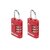 Hangslot Masterlock 3-cijfer combi TSA set van 2 sloten assorti in willekeurige kleur 30mm 2 stuks