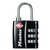 Hangslot Masterlock 3-cijfer combinatie TSA zwart 30mm