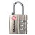 Cadenas Masterlock combinaison 3 chiffres TSA nickelé 30mm