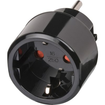Adaptateur de voyage Brennenstuhl USA avec terre noir