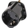 Reisstekker Brennenstuhl adapter GB/UK met aarding zwart foto