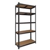 Stellingkast BRASQ 5 borden 90x40x180cm SU175 max 875 KG zwart foto