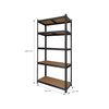 Stellingkast BRASQ 5 borden 90x40x180cm SU175 max 875 KG zwart foto