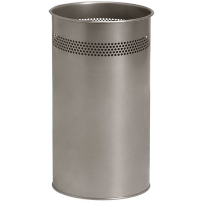 Papierbak BRASQ 21 liter rvs zilver