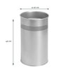 Papierbak BRASQ 21 liter rvs zilver foto