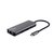 Adapter Trust Dalyx 6-in-1 USB-C multipoort grijs
