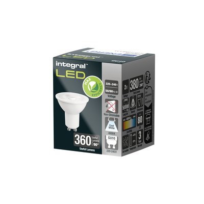 Ledlamp Integral GU10 4000K koel wit 2W 380lumen