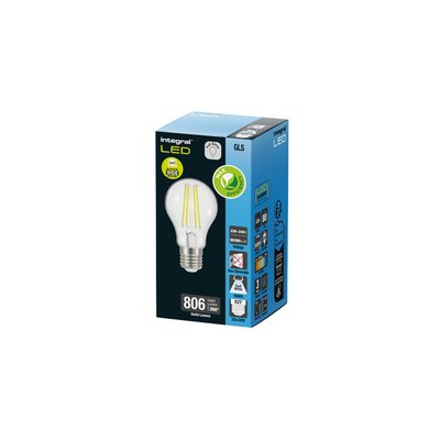 Ledlamp Integral E27 4000K koel wit 3.8W 806lumen