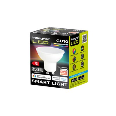 Ledlamp Integral GU10 2700-6500K Smart RGBW 4.9W 350lumen