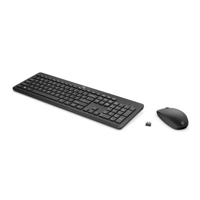 Clavier + Souris HP 235 sans fil QWERTY noir