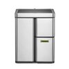 Afvalbak EKO Mirage Plus sensor 30liter en 2x15liter RVS foto