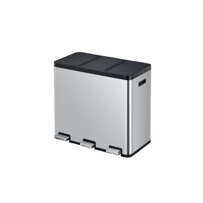 Pedaalemmer EKO Essential Recycler 3x20 liter rvs