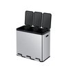 Pedaalemmer EKO Essential Recycler 3x20 liter rvs foto