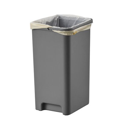 Pedaalemmer EKO Hana Duo Recycling 2x10 liter grijs wit