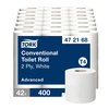 Toiletpapier Tork T4 Advanced 2-laags 400 vel wit 472168 foto