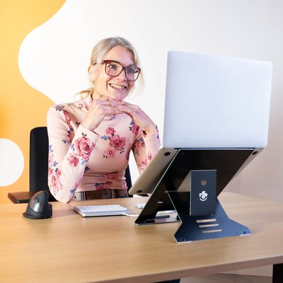 Laptopstandaard R-Go Riser Documenthouder