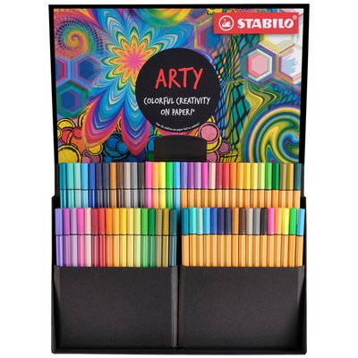 Fineliner STABILO point 88 & Pen 68 Arty creative ass luxe box 68st