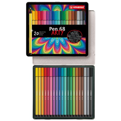 Feutre STABILO Pen 68/20 Medium Arty boîte 20 couleurs