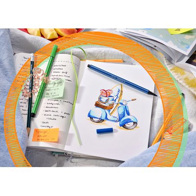 Feutre STABILO Pen 68/20 Medium Arty boîte 20 couleurs