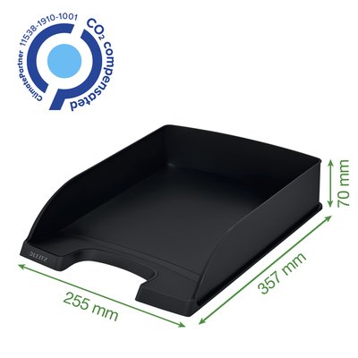 Corbeille à courrier Leitz Recycle A4 noir