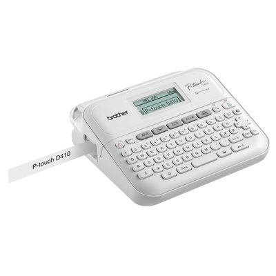 Labelprinter Brother P-touch TZe PT-D410 desktop qwerty 18mm wit in koffer