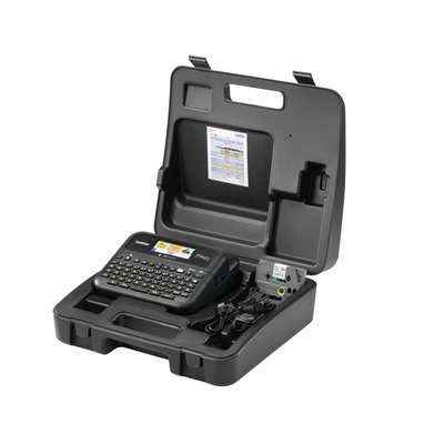 Labelprinter Brother P-touch TZe PT-D610BT desktop qwerty 24mm zwart in koffer
