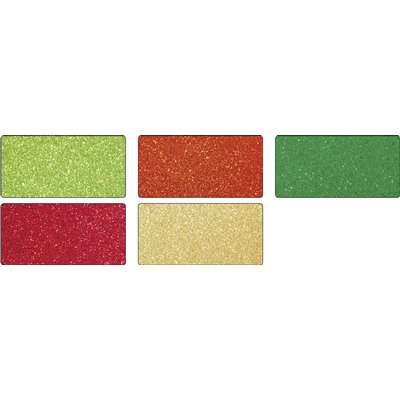 Glitterkarton Folia 50x70cm 300gr 5 vel oriental assorti