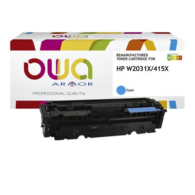 Cartouche toner OWA alternative pour HP W2031X bleu