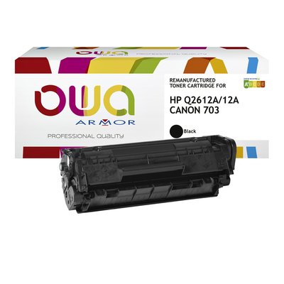 Tonercartridge OWA alternatief tbv HP Q2612A zwart