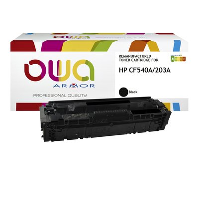 Cartouche toner OWA alternative pour HP CF540A noir