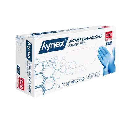 Gant Hynex nitrile XL bleu 3,5g 100 pièces