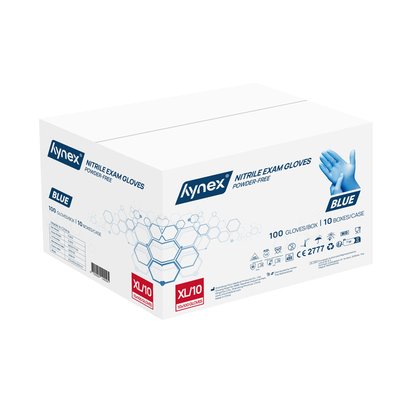 Gant Hynex nitrile XL bleu 3,5g 100 pièces
