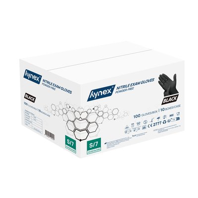 Gant Hynex nitrile S noir 3,5g 100 pièces