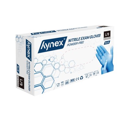 Gant Hynex nitrile L bleu 3,5g 100 pièces