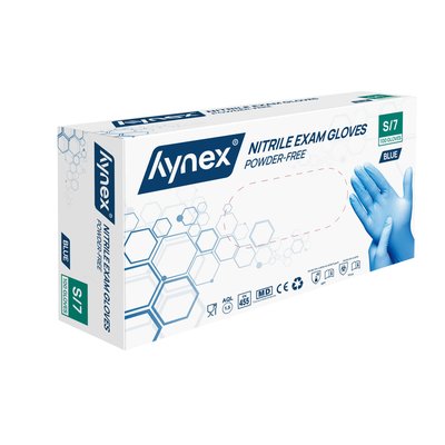 Gant Hynex nitrile S bleu 3,5g 100 pièces