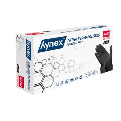 Gant Hynex nitrile XL noir 3,5g 100 pièces