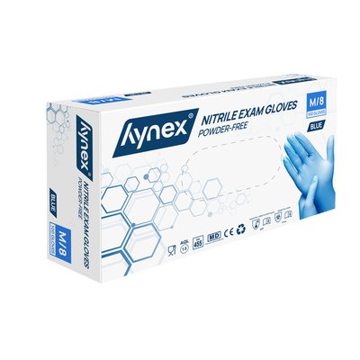Gant Hynex nitrile M bleu 3,5g 100 pièces