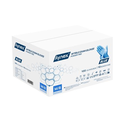 Gant Hynex nitrile M bleu 3,5g 100 pièces