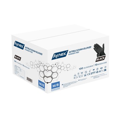 Gant Hynex nitrile M noir 3,5g 100 pièces