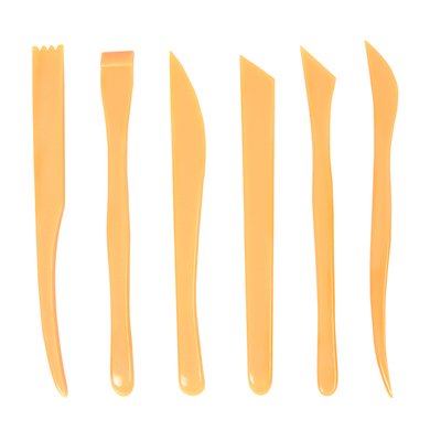 Spatule à modeler Conda plastique set 6 pièces 20cm