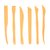 Spatule à modeler Conda plastique set 6 pièces 20cm
