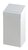 Afvalbak Vepa Bins met pushdeksel 50 liter metaal wit