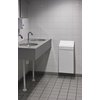 Afvalbak Vepa Bins met pushdeksel 50 liter metaal wit foto